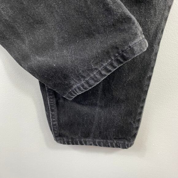 Vintage Levi's 550 Relaxed Fit Tapered Leg Black Denim Jeans Men's Size 38 x 34 - Picture 2 of 9